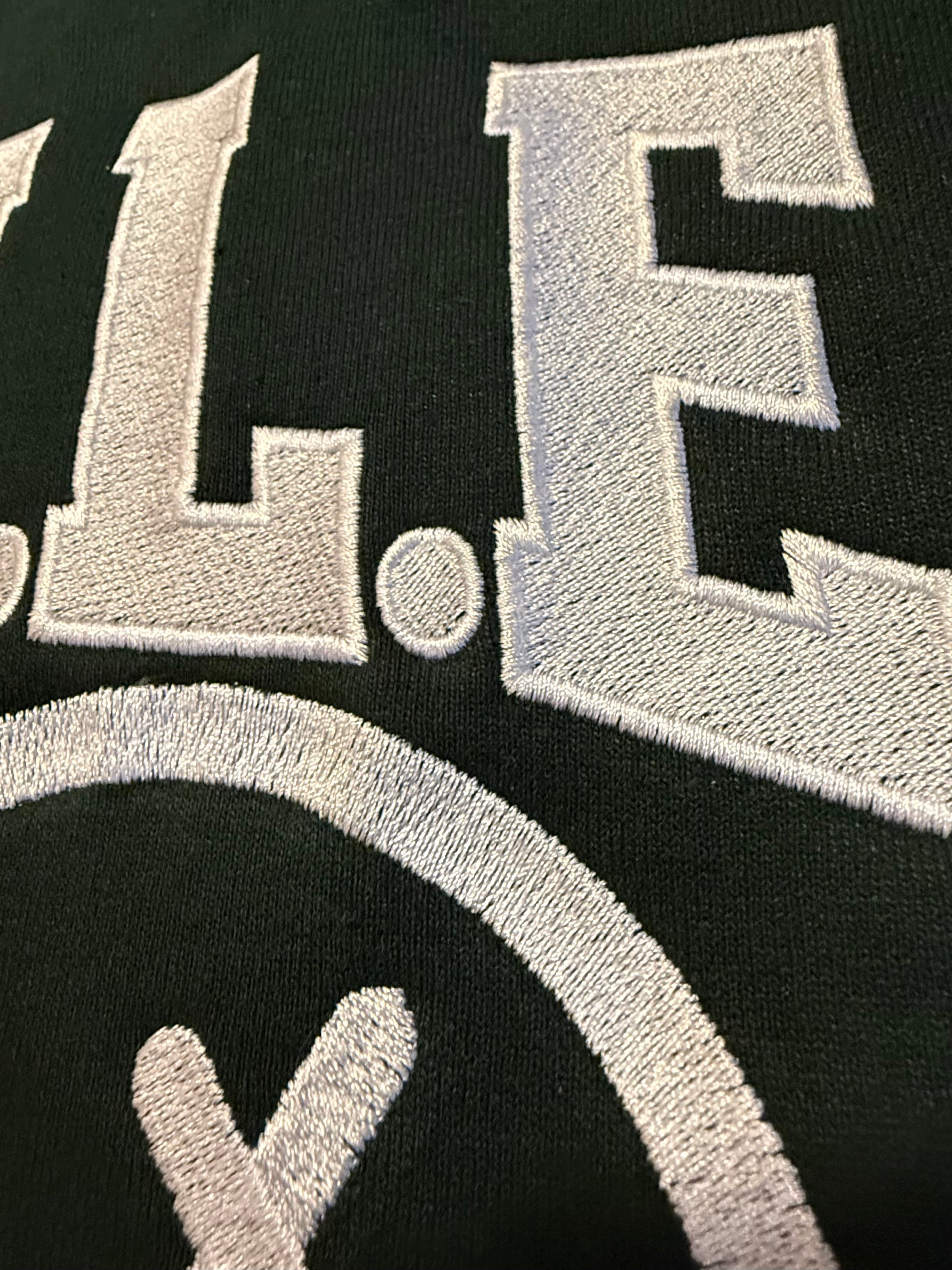 Forest Green Embroidered Pullover