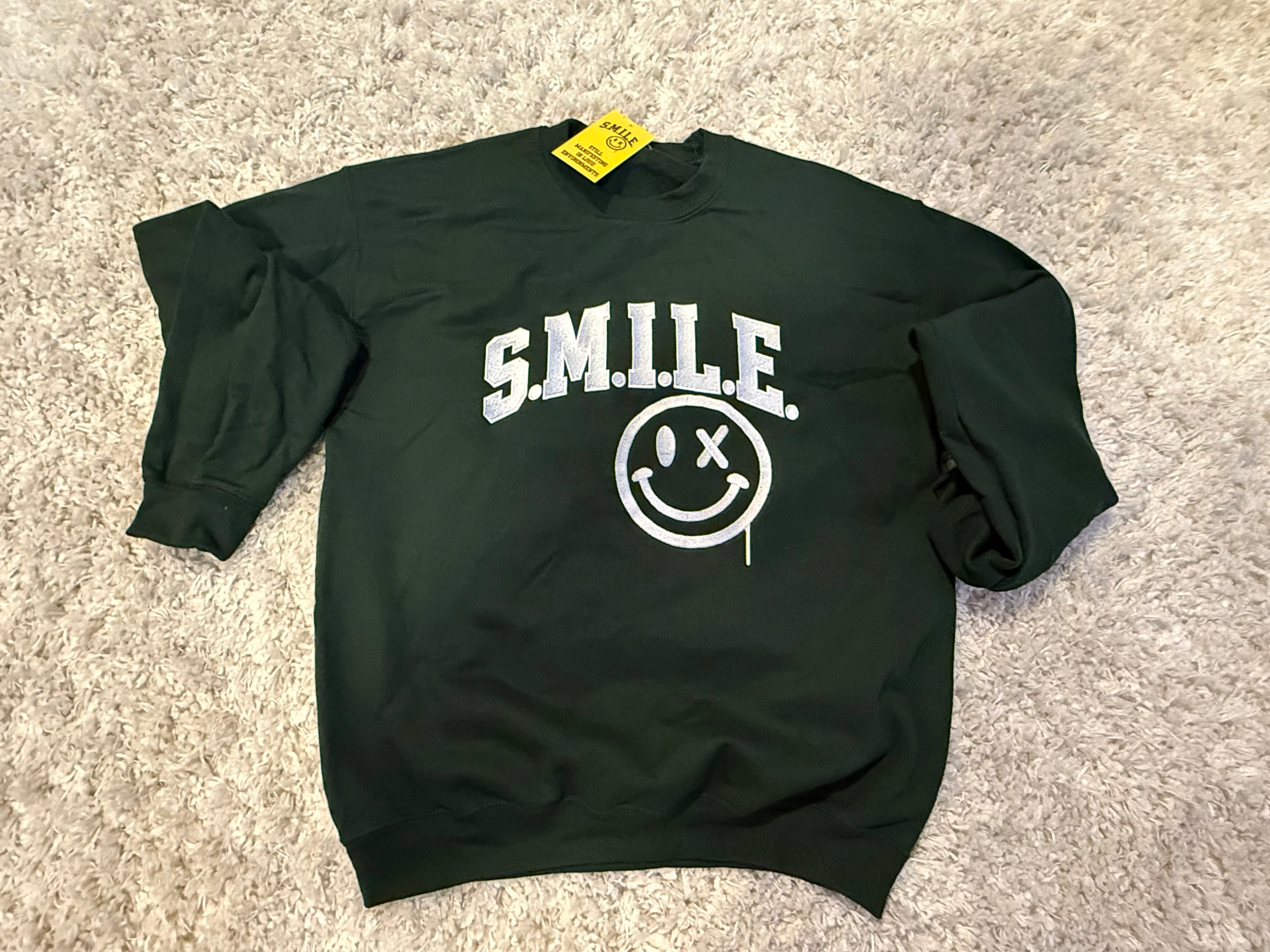 Forest Green Embroidered Pullover