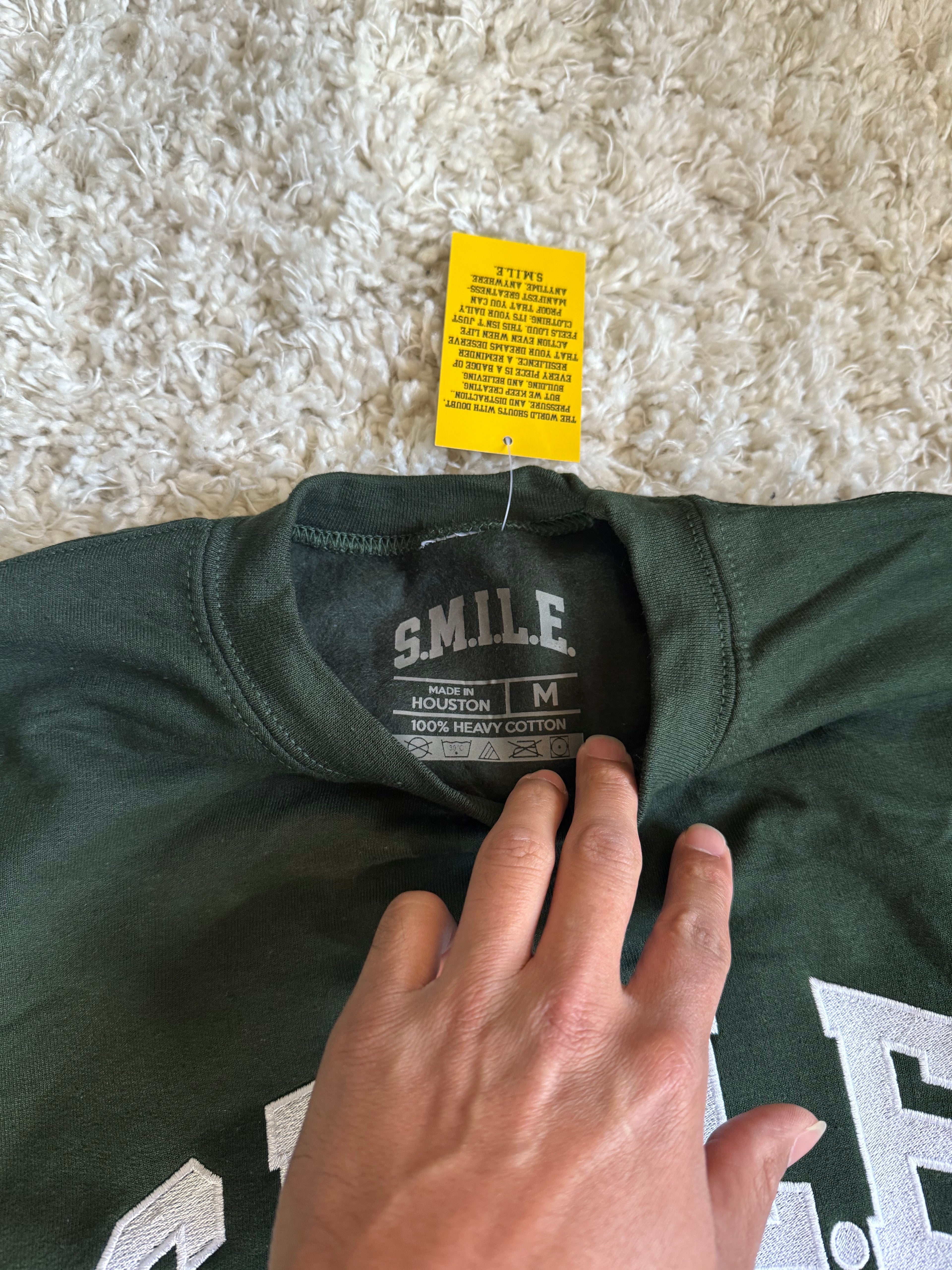 Forest Green Embroidered Pullover